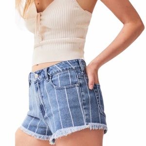 PacSun striped High Rise Festival cutoff shorts size 25